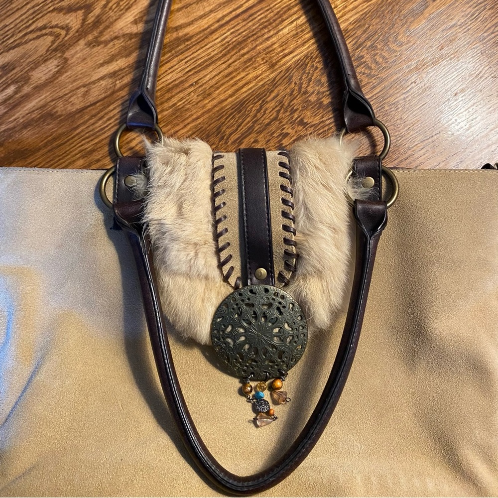 Nicole Lee Collection Tan and Brown Bag - Picture 12 of 16